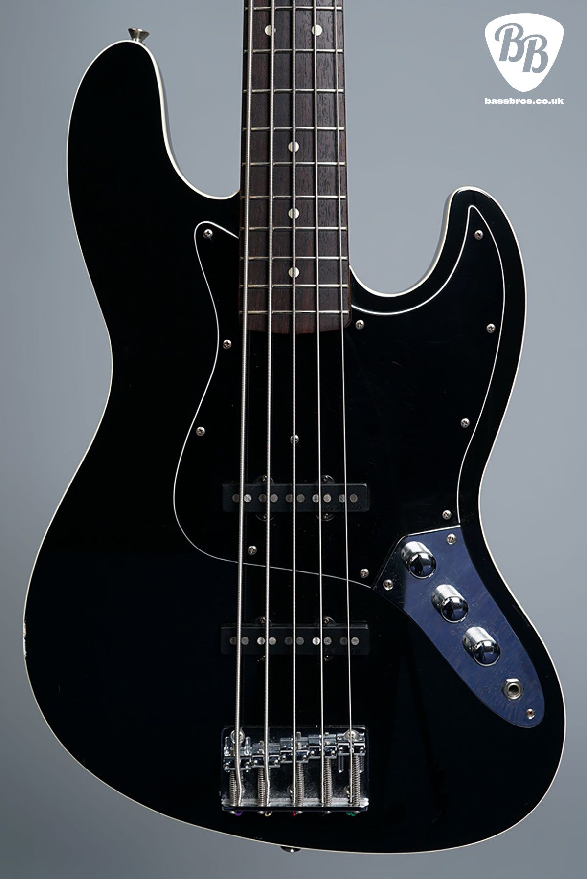 Fender Japan AJB-V Black 5弦ベース 2011-Fender-Aerodyne-Jazz-Bass
